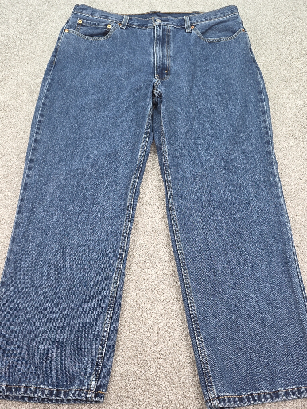 Levi's 550 Mens 38x29 Blue Relaxed Fit Classic Women's Blue Straight-Leg Jeans